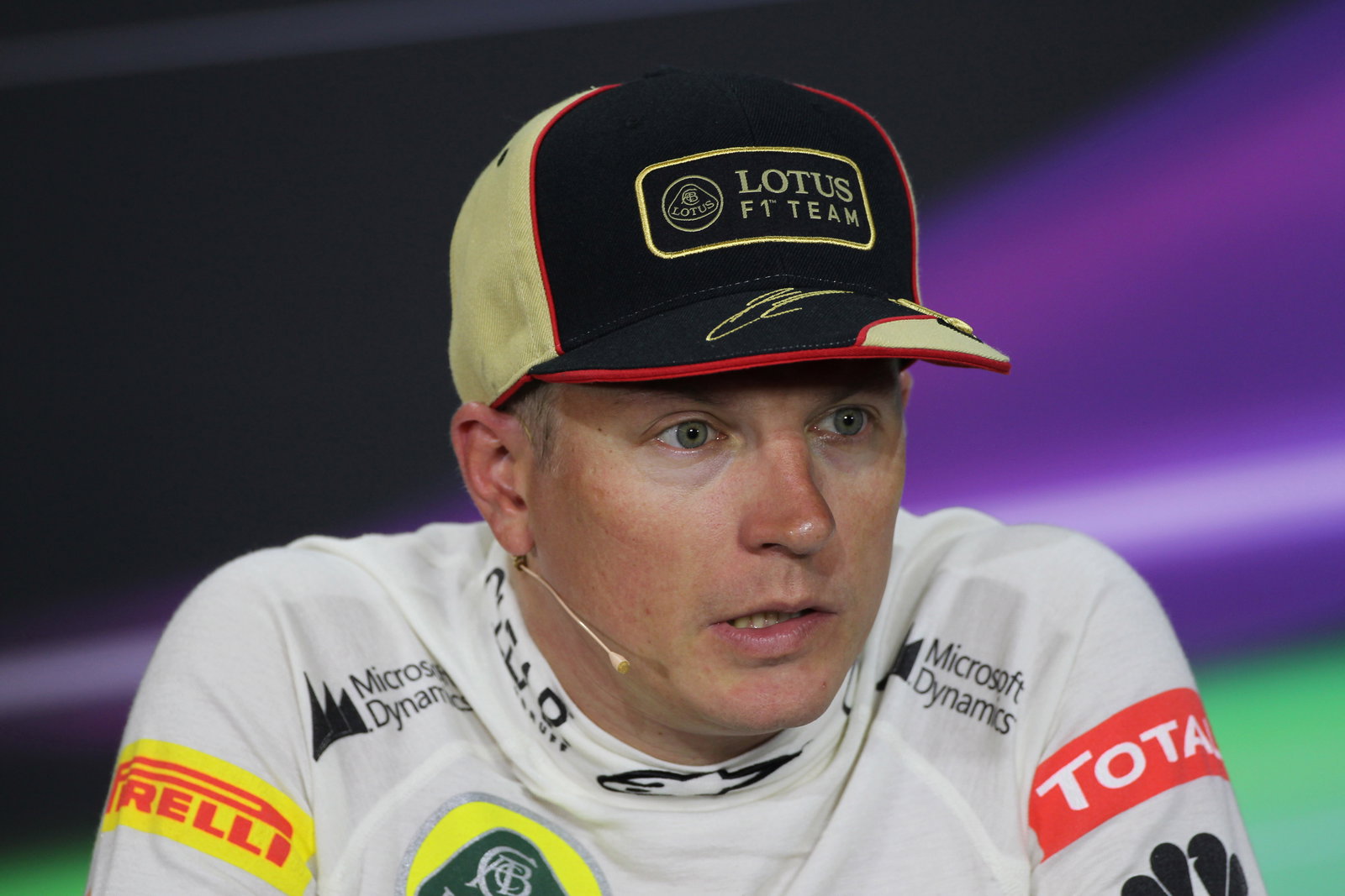 07.07.2013- Race, Press conference, Kimi Raikkonen (FIN) Lotus F1 Team E21