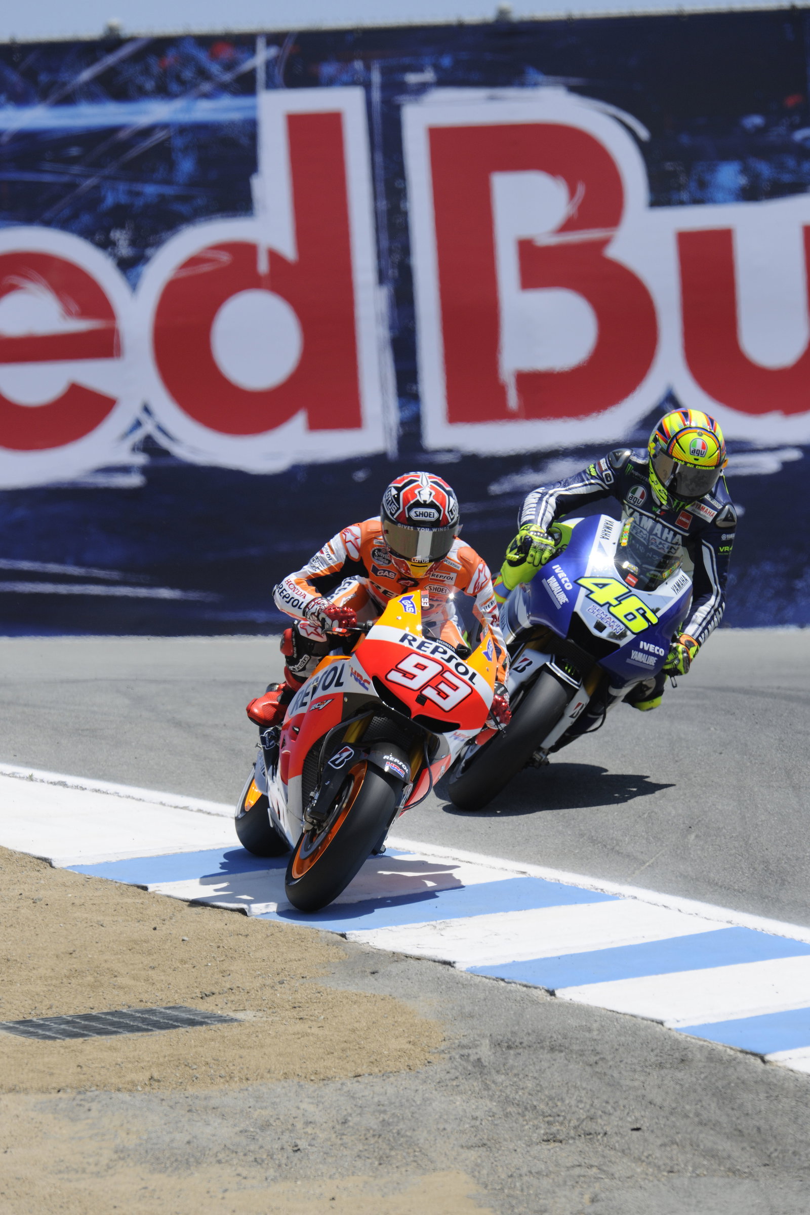 Marquez passes Rossi, U.S.MotoGP 2013