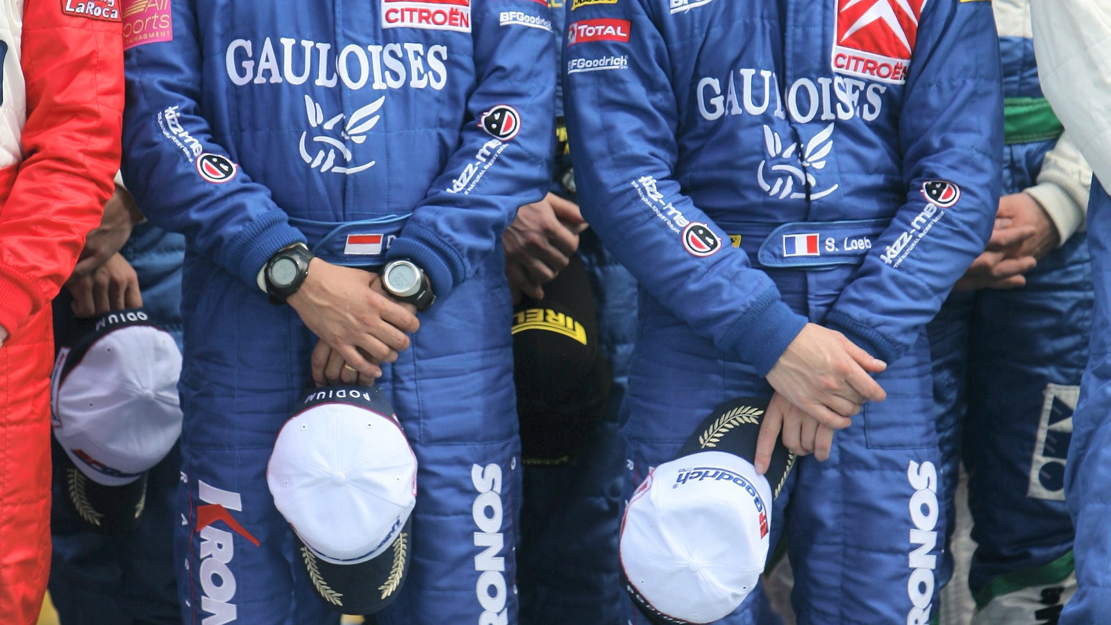 Sebastien Loeb, Daniel Elena and others pay their respects to Jorg Bastuck, who was killed on the fi