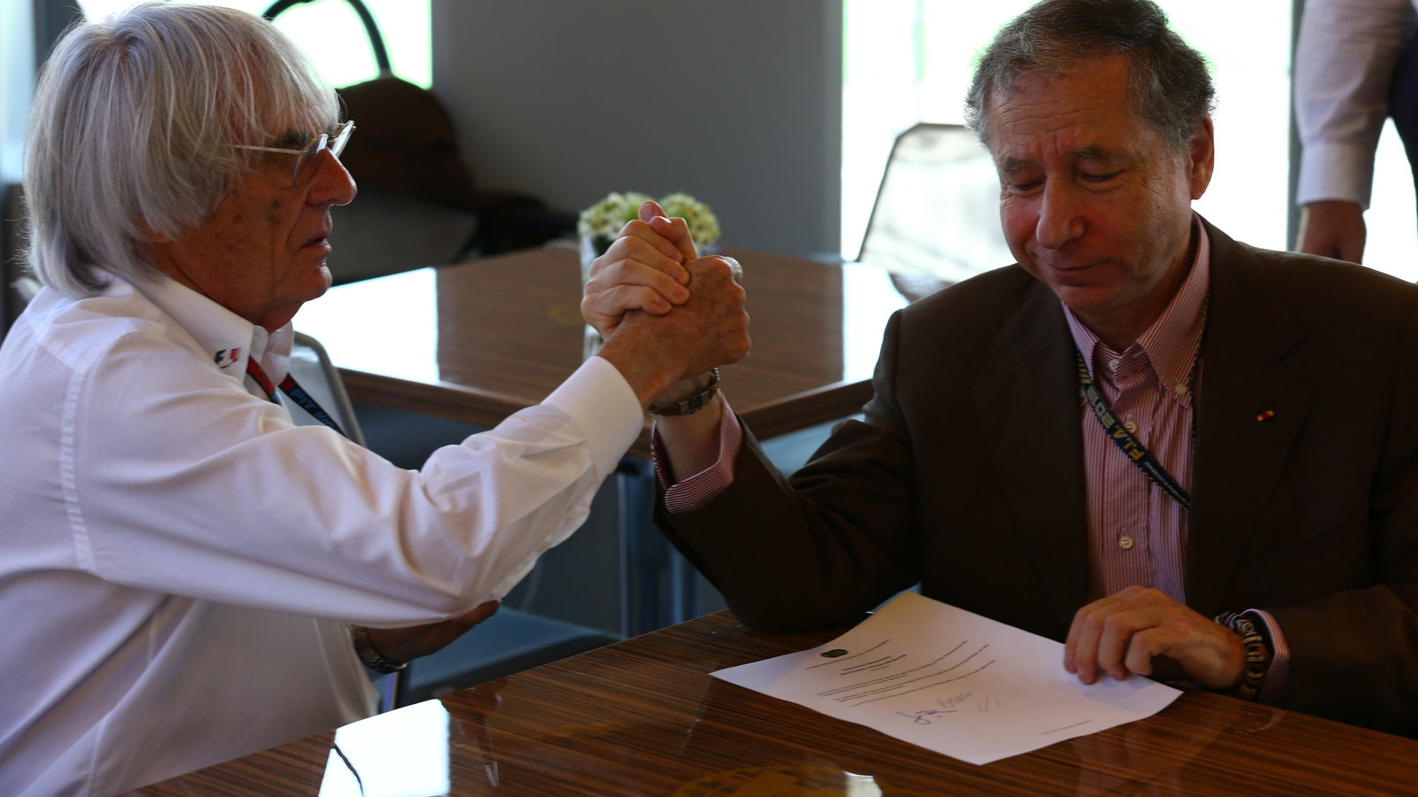 27.07.2013- Bernie Ecclestone (GBR), President and CEO of Formula One Management and Jean Todt (FRA)