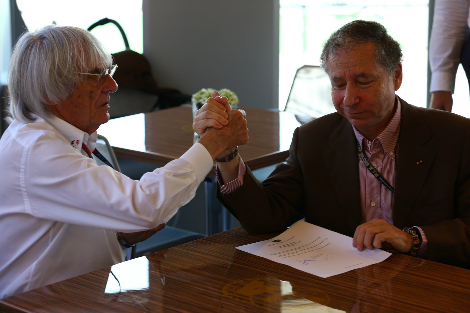 27.07.2013- Bernie Ecclestone (GBR), President and CEO of Formula One Management and Jean Todt (FRA)