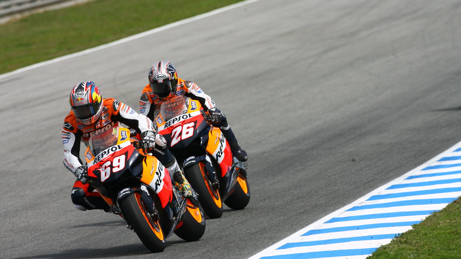 Hayden and Pedrosa, Spanish MotoGP, 2006