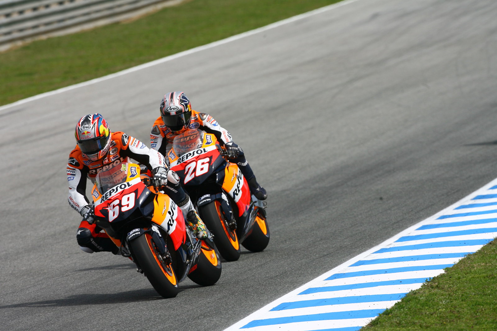 Hayden and Pedrosa, Spanish MotoGP, 2006