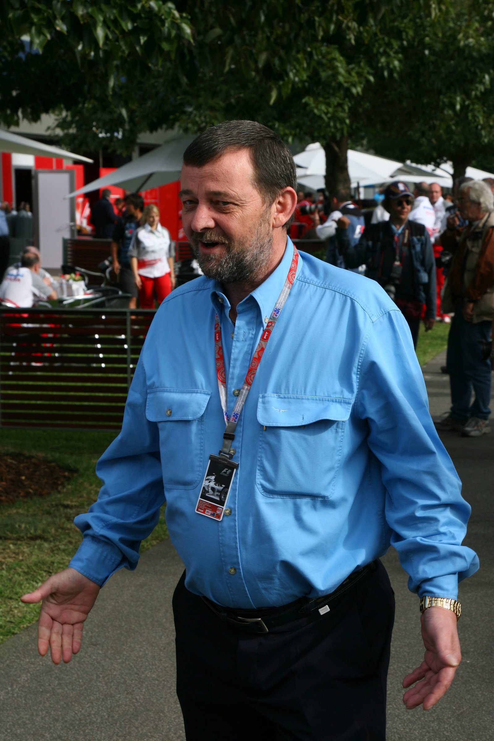 31.03.2006 Melbourne, Australia, . Paul Stoddart (AUS) ex Minardi Team owner makes an apperance in t