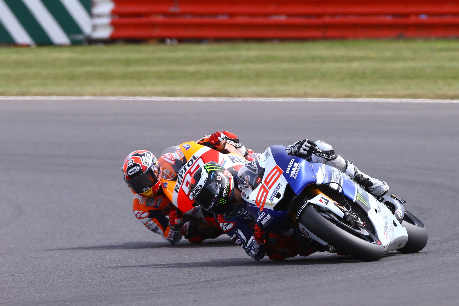 Lorenzo and Marquez, MotoGP race British MotoGP 2013