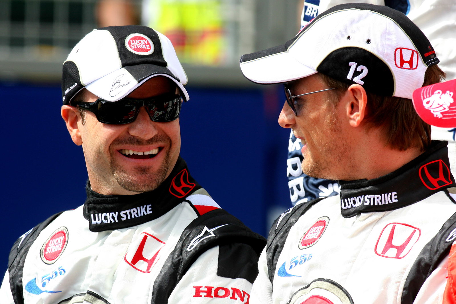 02.04.2006 Melbourne, Australia, Rubens Barrichello (BRA), Honda Racing F1 Team, Jenson Button (GBR)