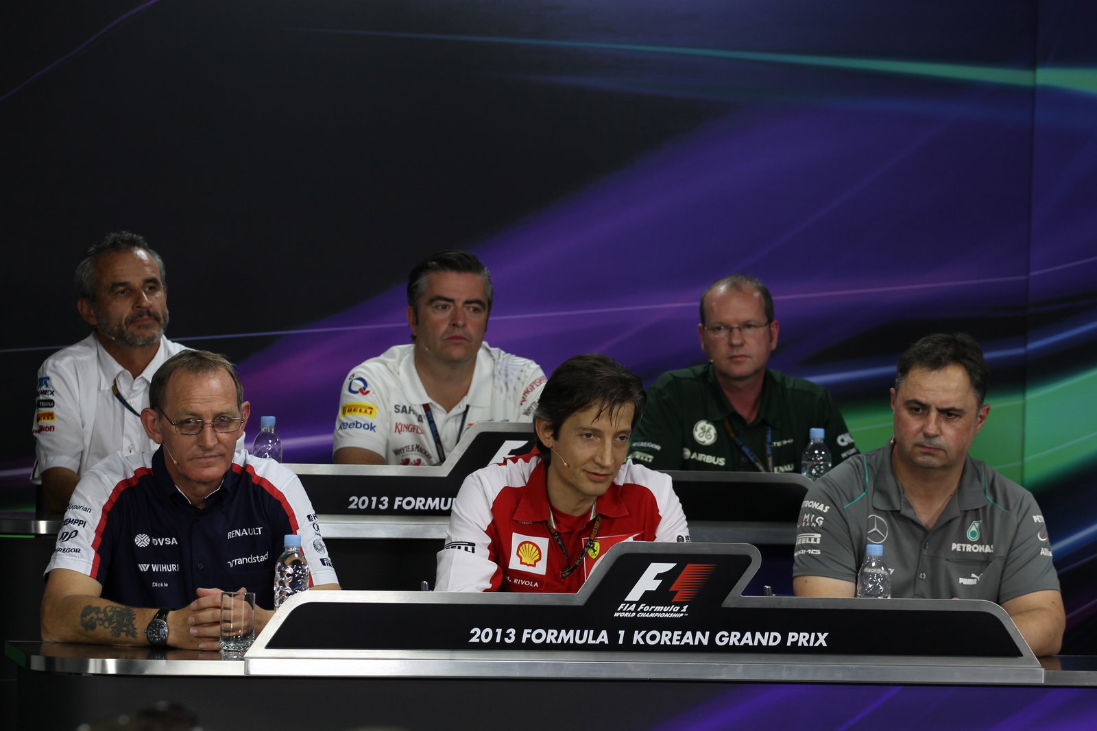 04.10.2013- Friday Press Conference, Top to Bottom L to R Beat Zehnder (SUI) Sauber F1 Team Manager;