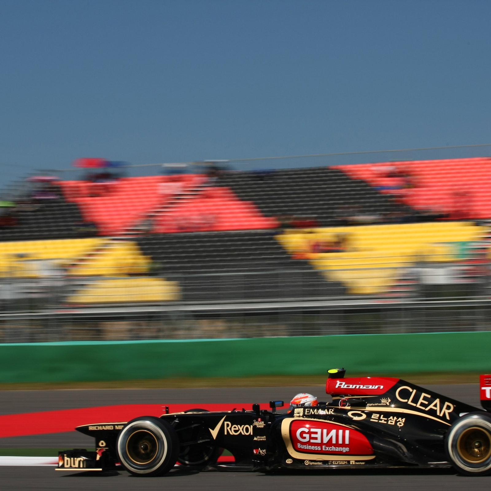 05.10.2013- Free practice 3, Romain Grosjean (FRA) Lotus F1 Team E213