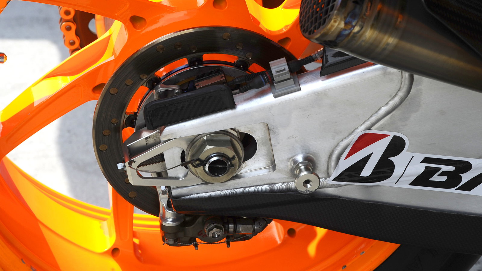 Honda traction control guard, Malaysian MotoGP 2013