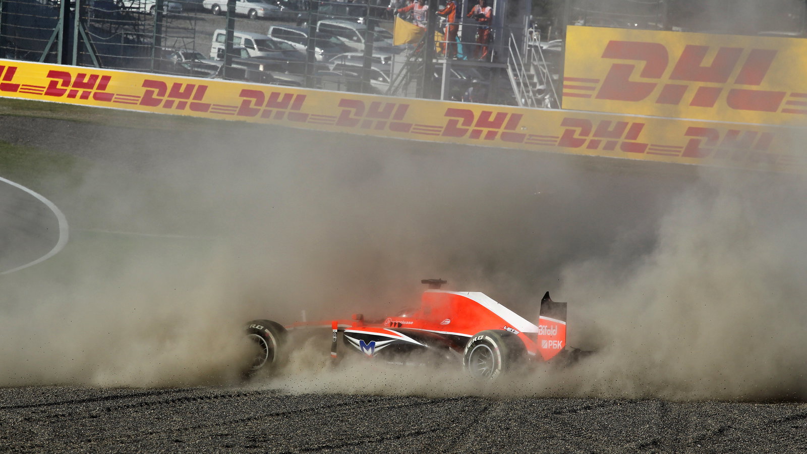 13.10.2013- Race, crash, Jules Bianchi (FRA) Marussia F1 Team MR02