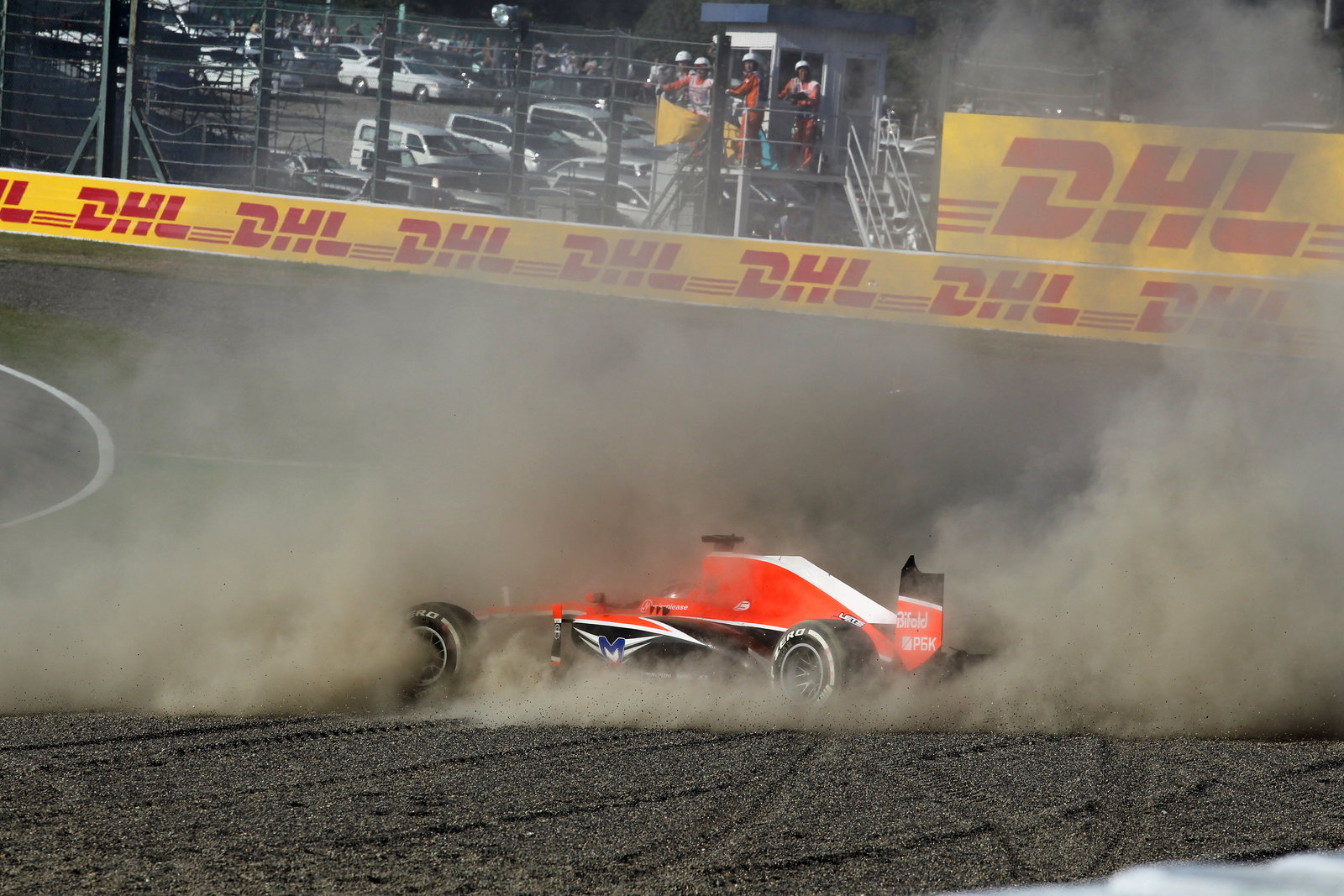 13.10.2013- Race, crash, Jules Bianchi (FRA) Marussia F1 Team MR02
