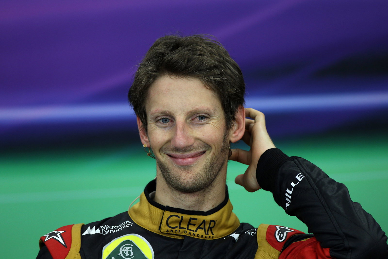 13.10.2013- Race, Press conference, Romain Grosjean (FRA) Lotus F1 Team E21