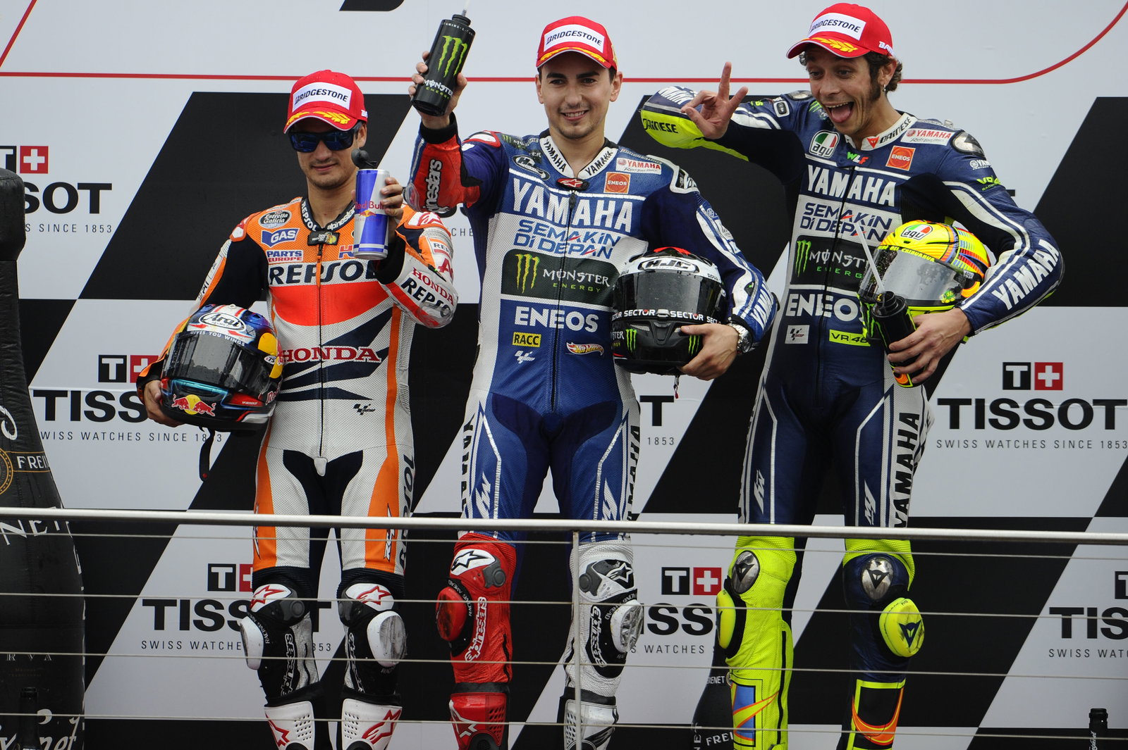 Pedrosa, Lorenzo, Rossi, Australian MotoGP Race 2013