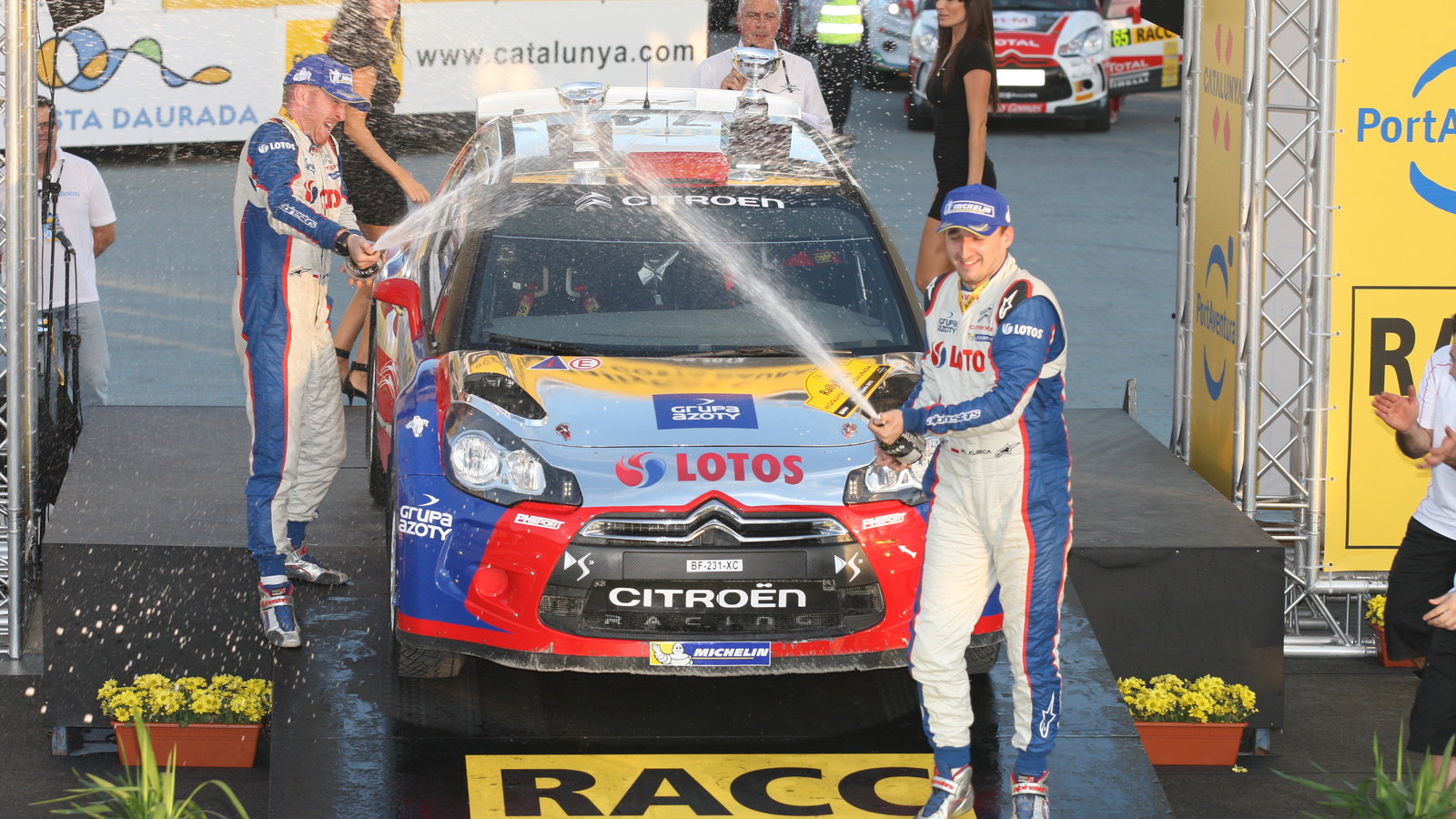 Robert Kubica, Maciek Baran (Citroen DS3 RRC #74), WRC2 winner