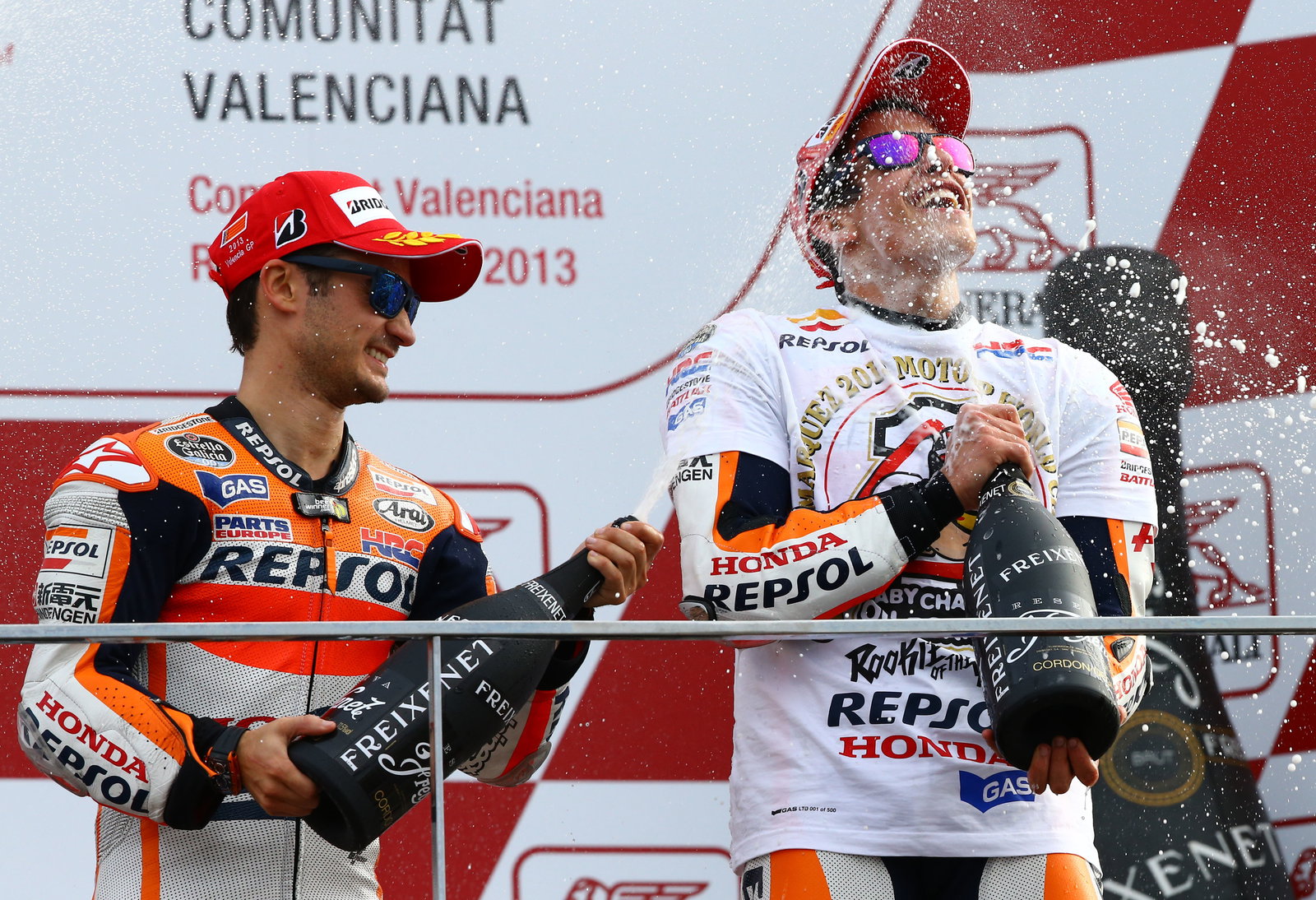Pedrosa and Marquez, Valencia MotoGP 2013