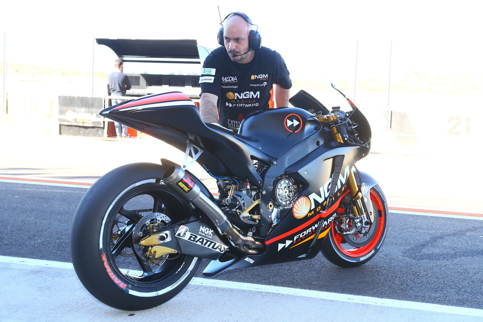 Aleix Espargaro bike, Valencia Test November 2013