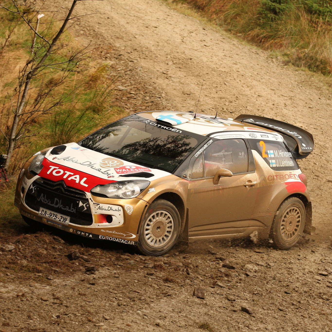 Mikko Hirvonen, Jarmo Lehtinen (Citroën DS3 WRC #2, Citroën Total Abu Dhabi World Rally Team)