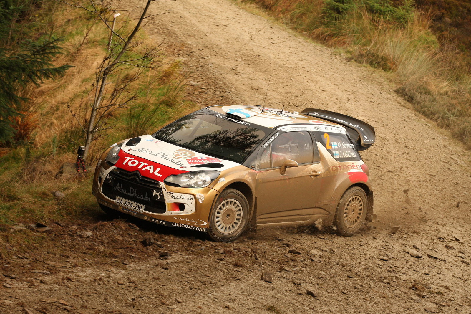 Mikko Hirvonen, Jarmo Lehtinen (Citroën DS3 WRC #2, Citroën Total Abu Dhabi World Rally Team)