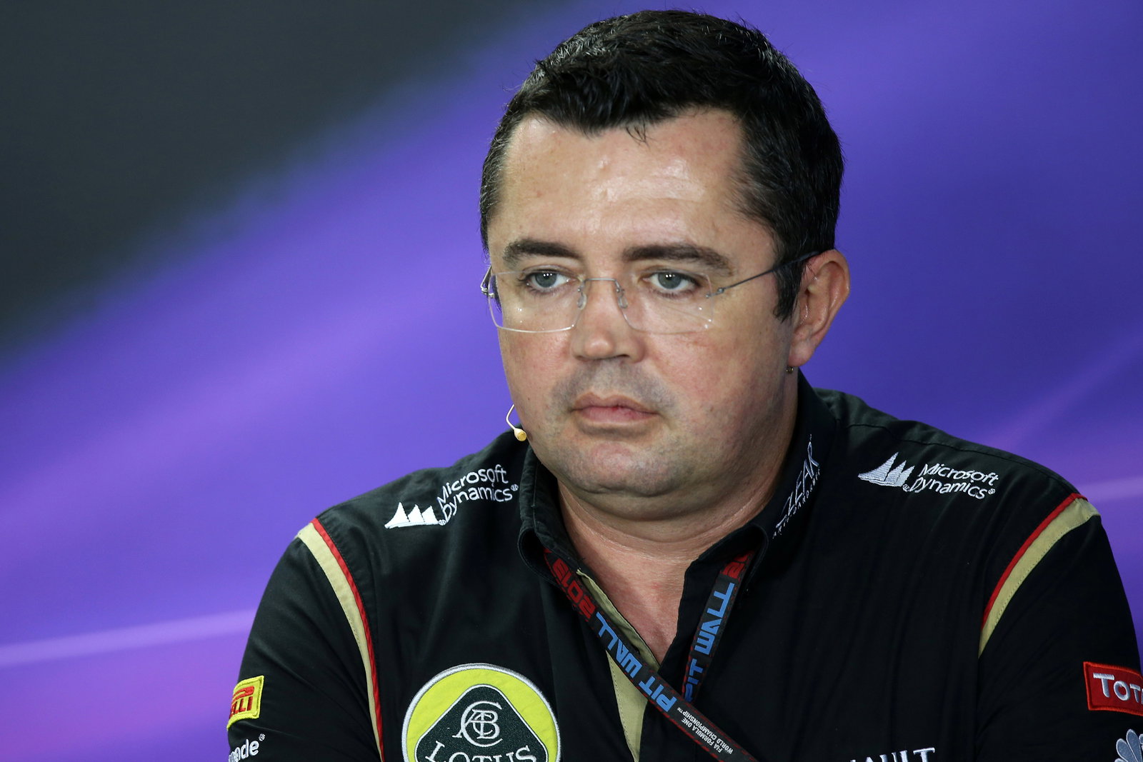 22.11.2013- Press conference, Eric Boullier (FRA), Team Manager, Lotus F1 Team