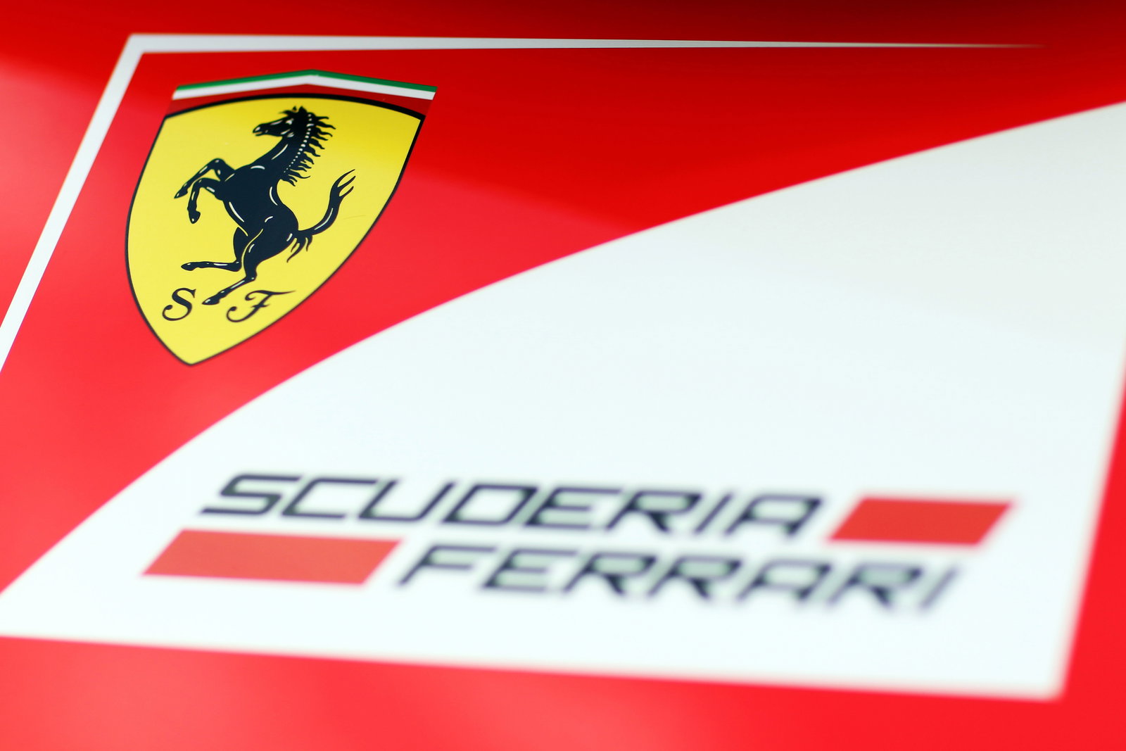 Ferrari logo.29.01.2014. Formula One Testing, Day Two, Jerez, Spain.