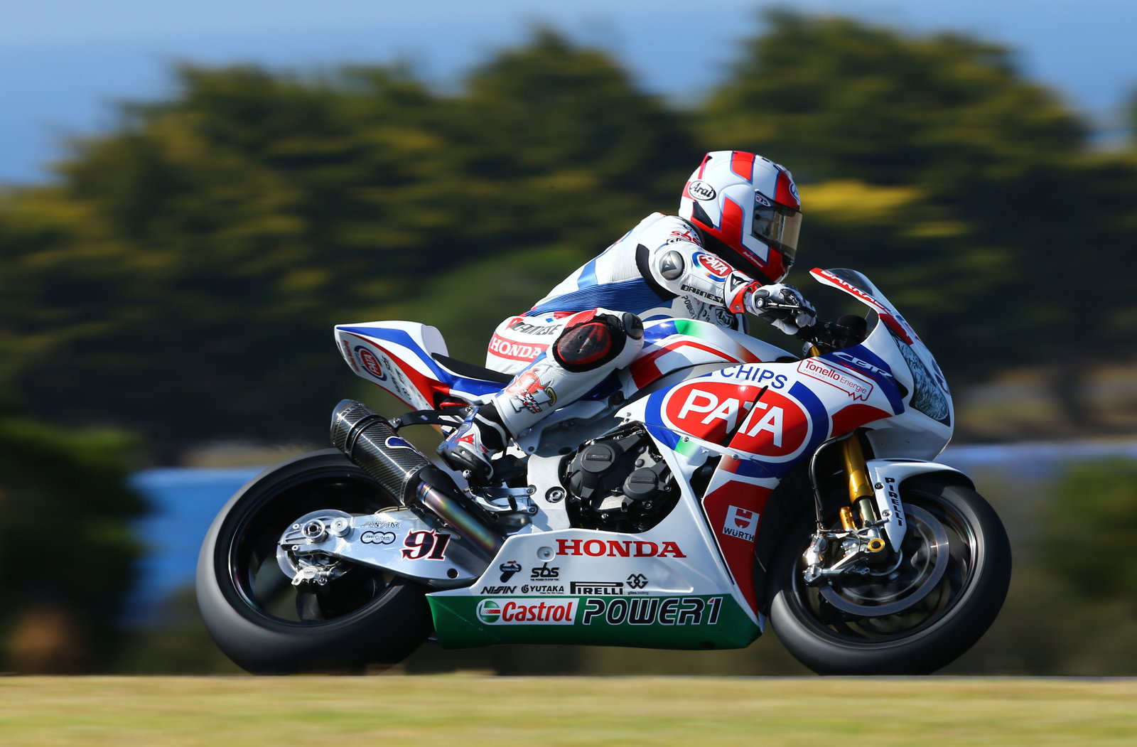 Haslam, Australian WSBK test and race, 2014