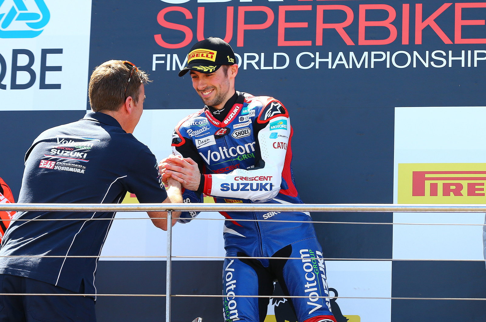 Denning and Laverty, race 1 Australian WSBK 2014