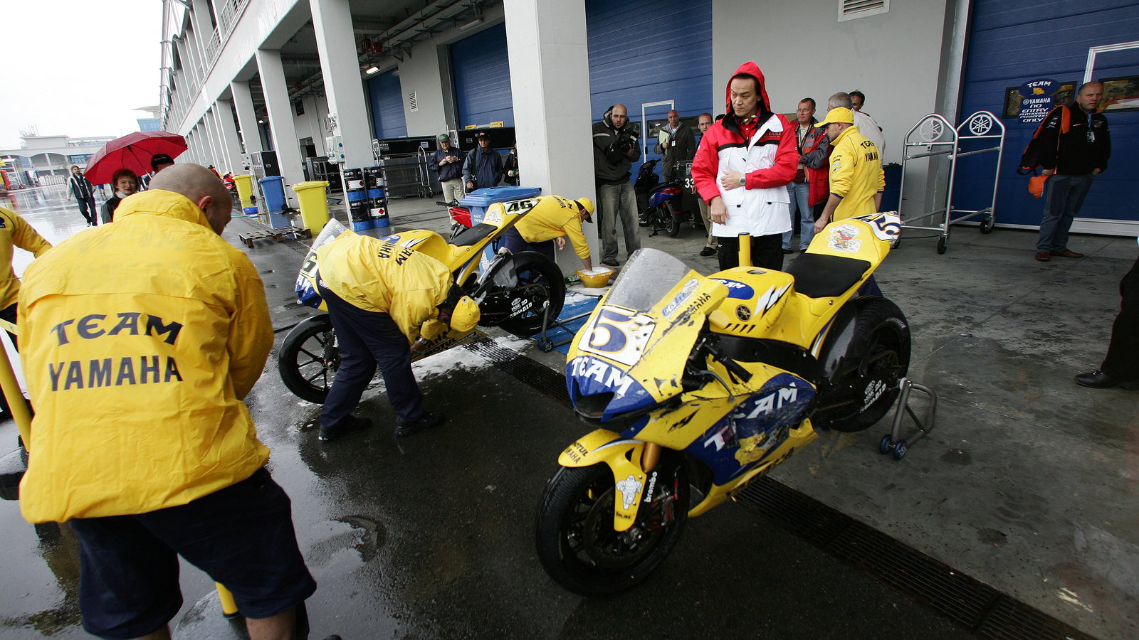 Crashed Yamahas, Turkish MotoGP, 2006