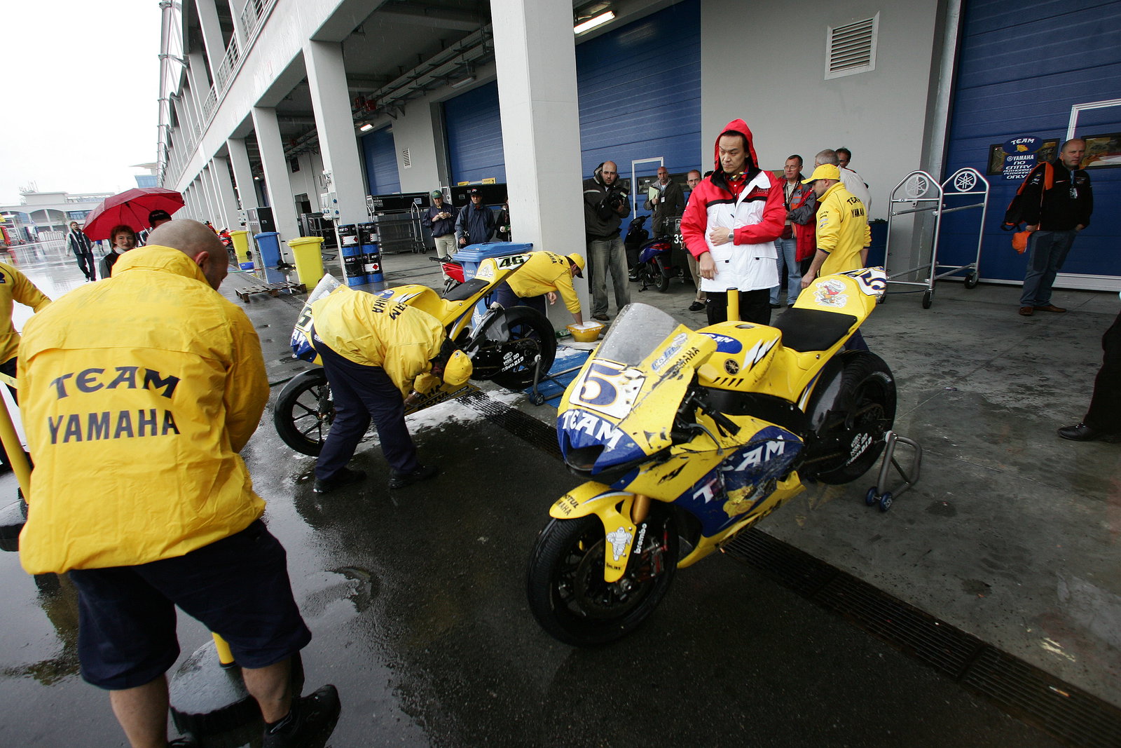 Crashed Yamahas, Turkish MotoGP, 2006