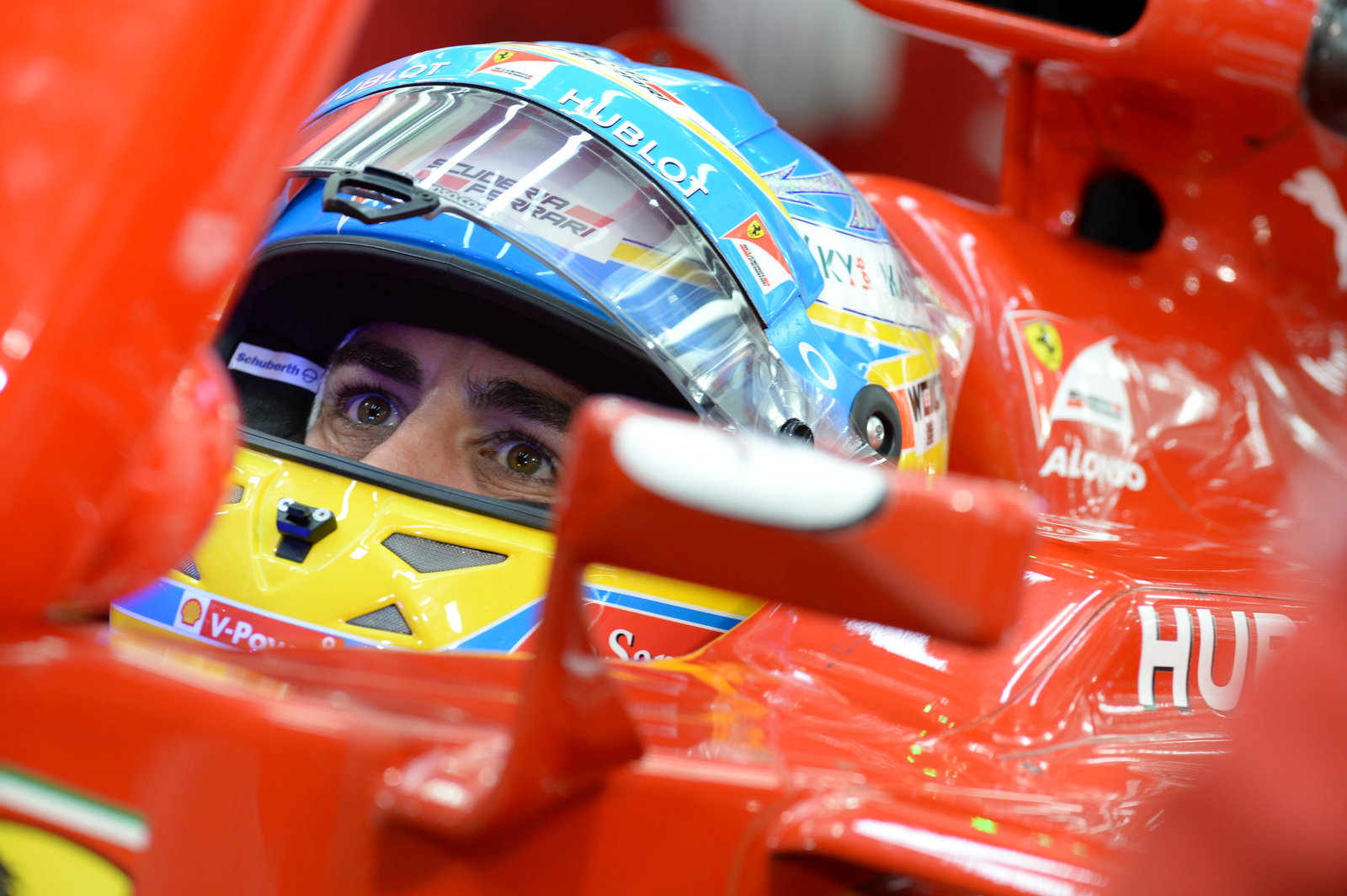 04.04.2014- Free Practice 2, Fernando Alonso (ESP) Scuderia Ferrari F14T