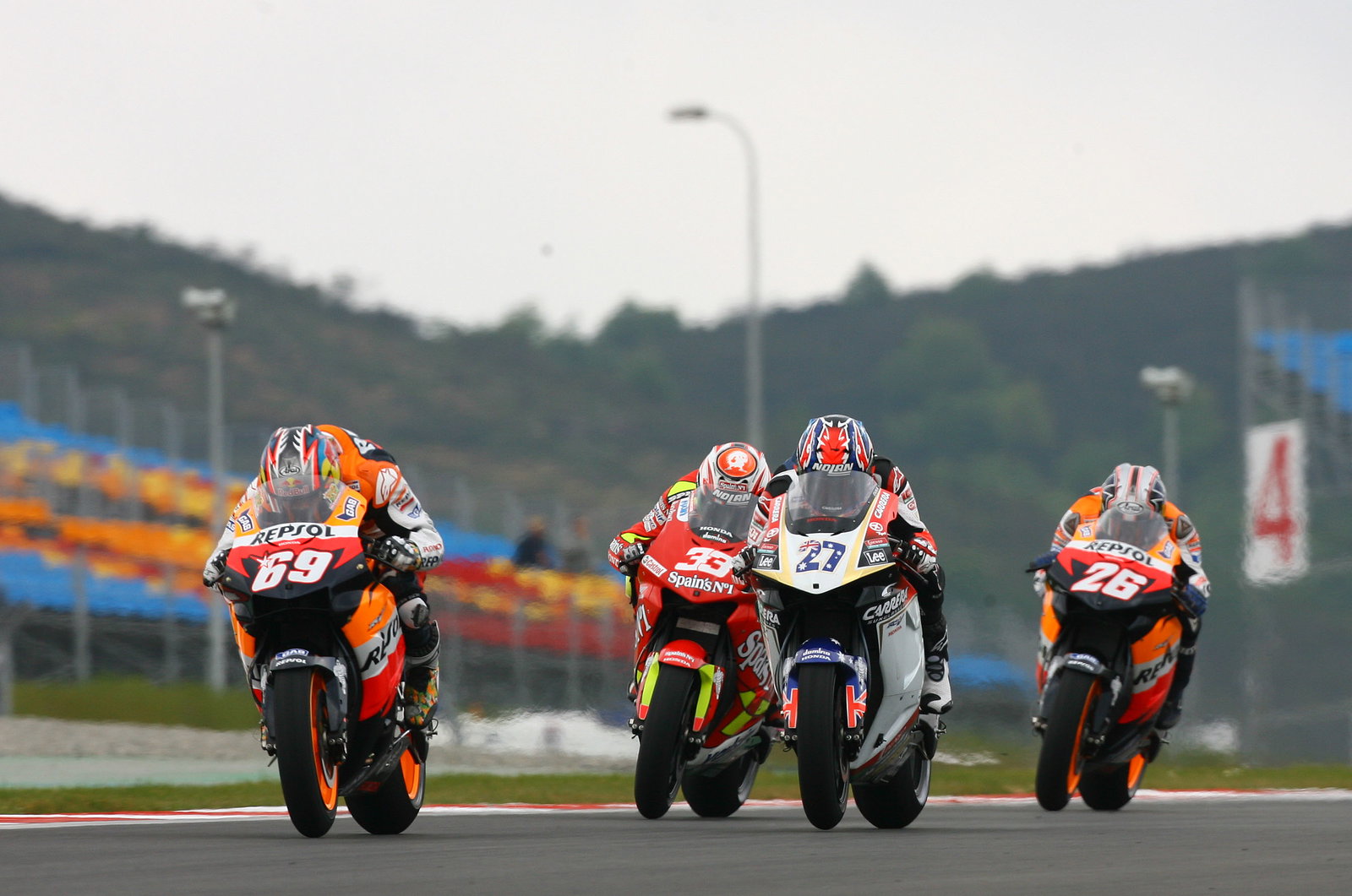 Hayden, Stoner, Melandri, Pedrosa, Turkish MotoGP, 2006