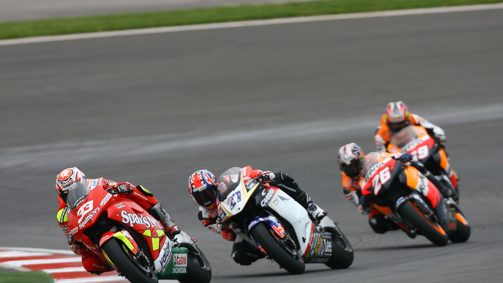 Melandri, Stoner, Pedrosa, Hayden, Turkish MotoGP, 2006