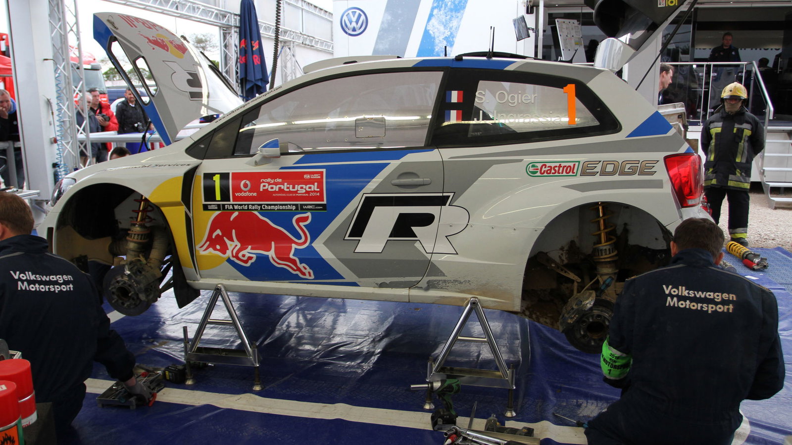 Sebastien Ogier, Julien Ingrassia (Volkswagen Polo WRC #8, Volkswagen Motorsport)