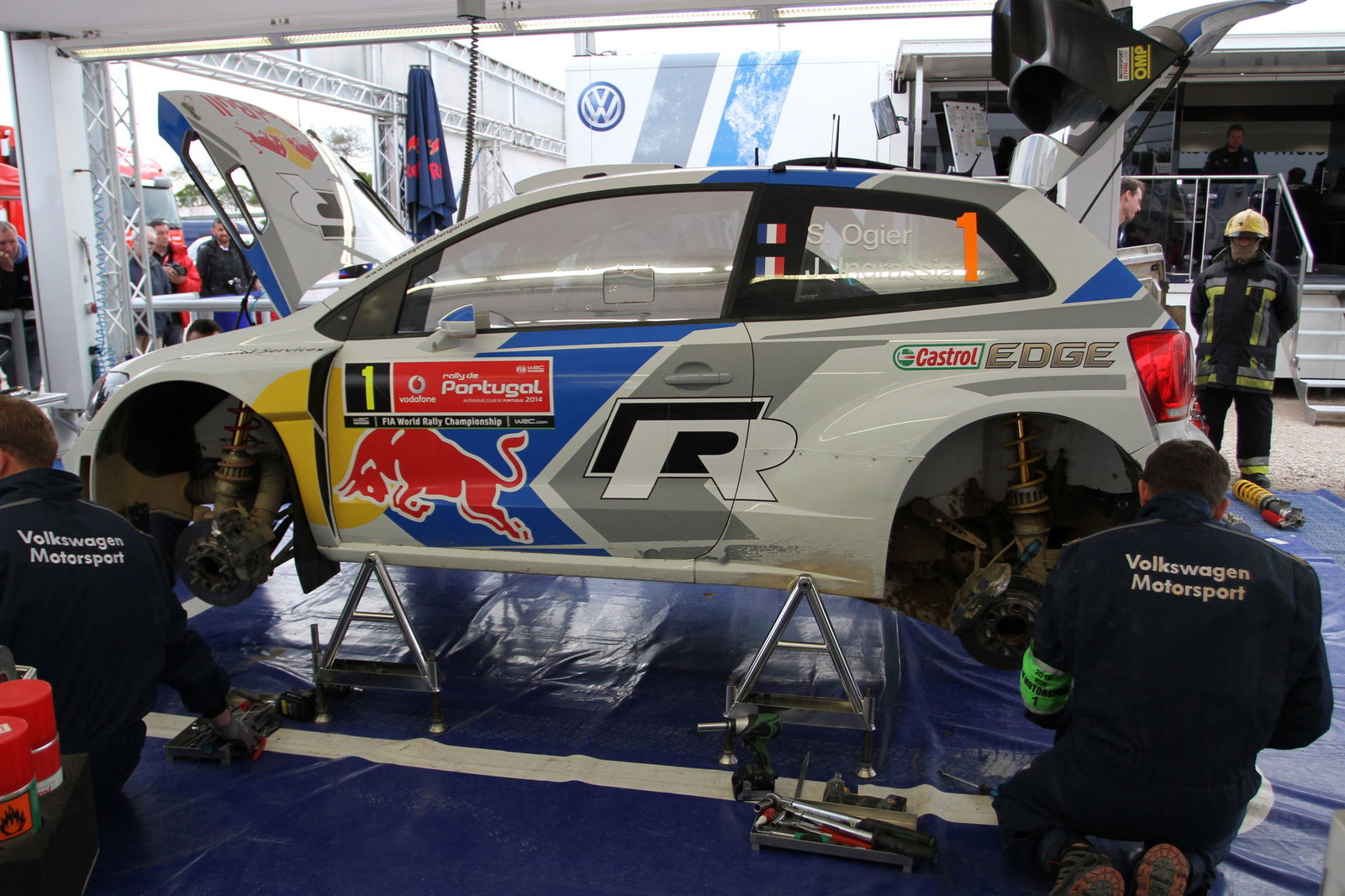 Sebastien Ogier, Julien Ingrassia (Volkswagen Polo WRC #8, Volkswagen Motorsport)