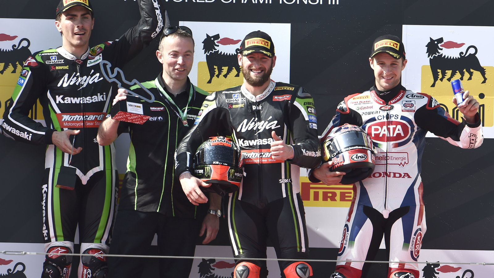 Baz, Sykes, Jonathan Rea, Aragon WSBK Race 1 2014