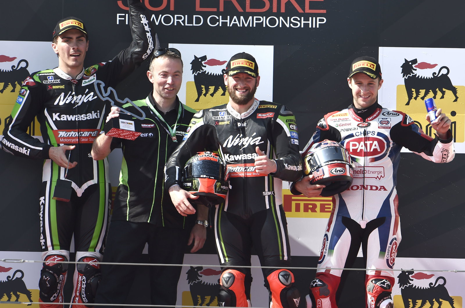 Baz, Sykes, Jonathan Rea, Aragon WSBK Race 1 2014