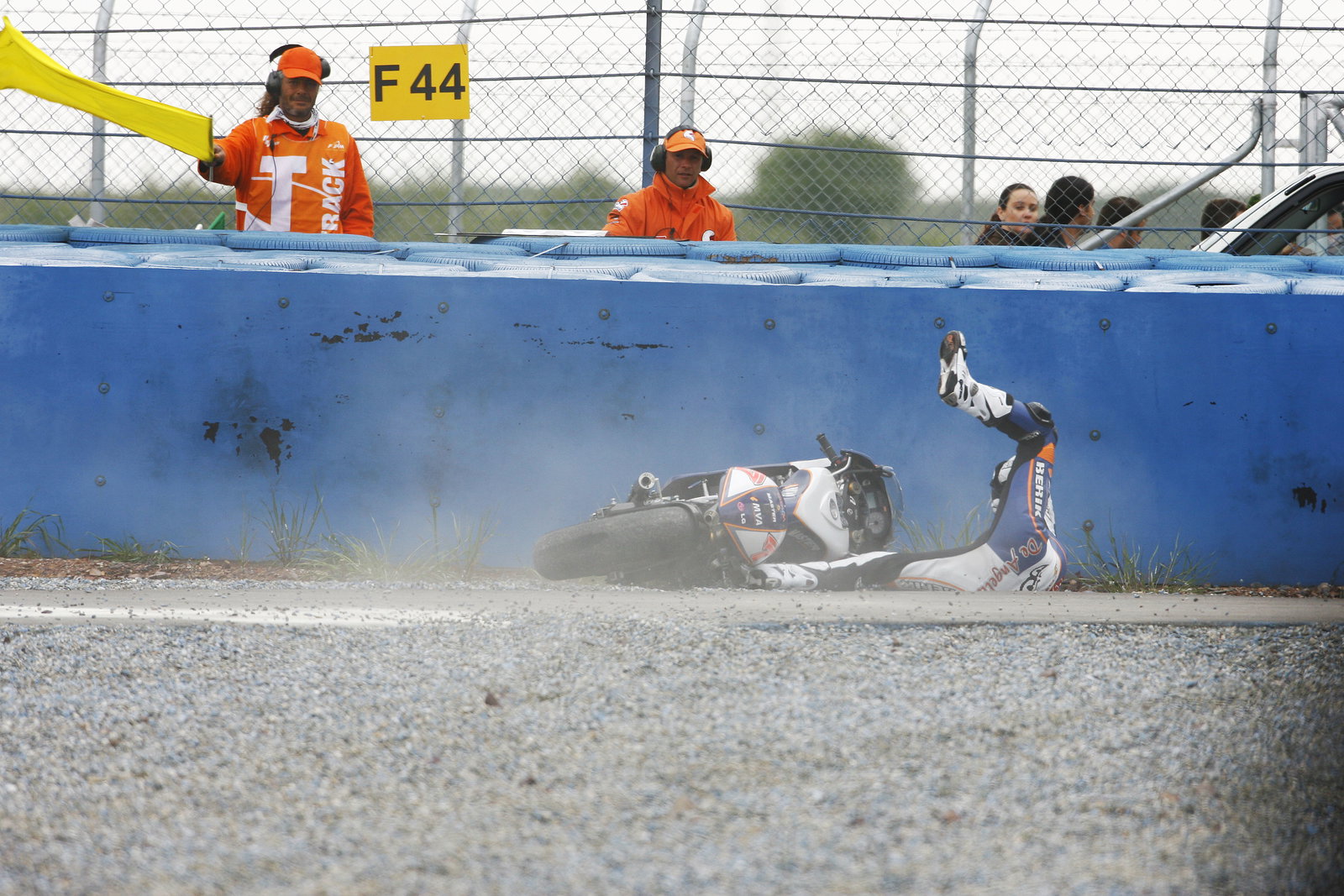 De Angelis last lap crash, Turkish 250GP Race, 2006