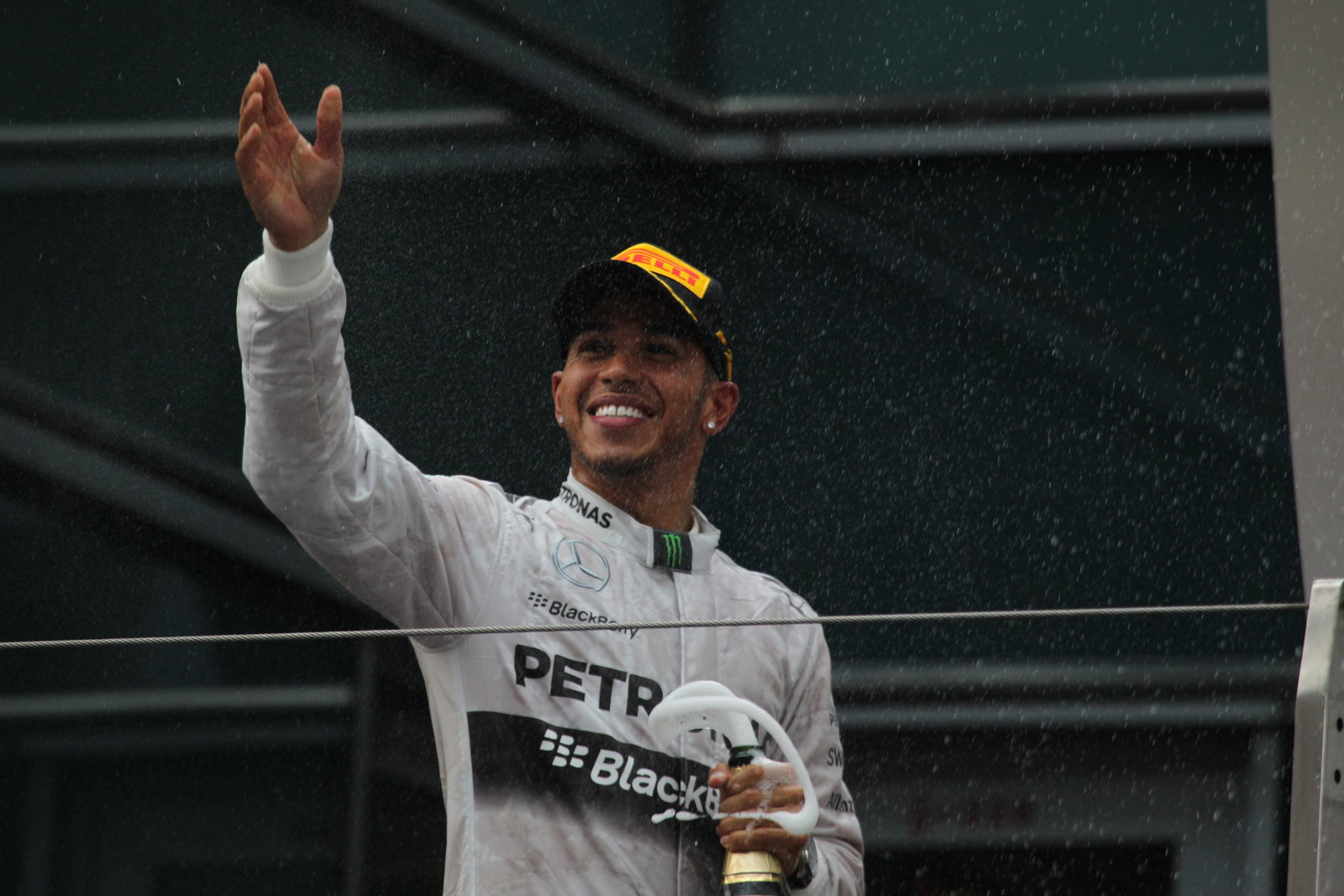 20.04.2014- Podium, winner Lewis Hamilton (GBR) Mercedes AMG F1 W05