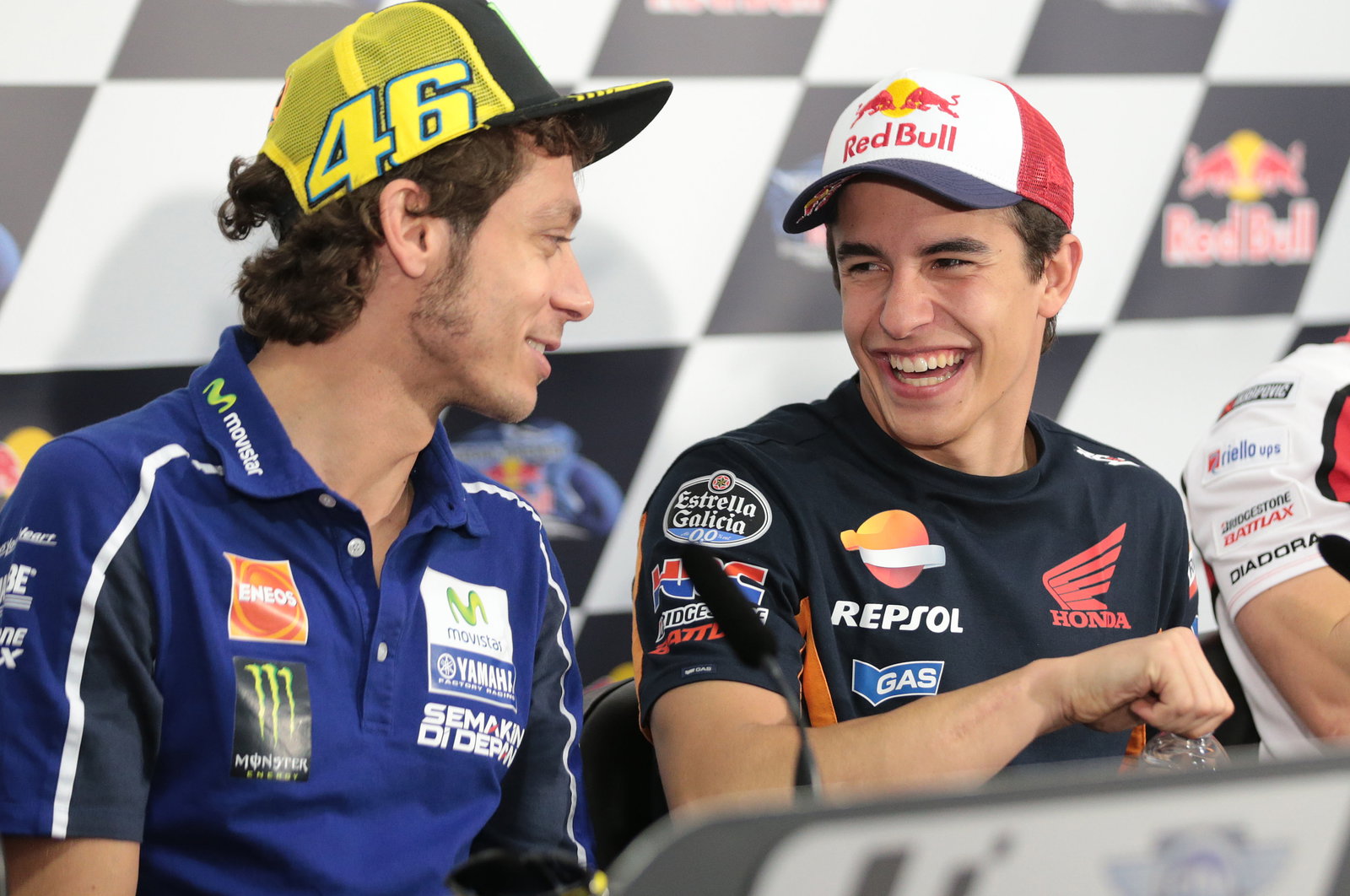 Rossi and Marquez, Argentinian MotoGP 2014