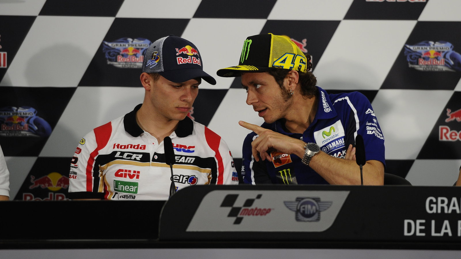 Rossi, Bradl, Argentinian MotoGP 2014