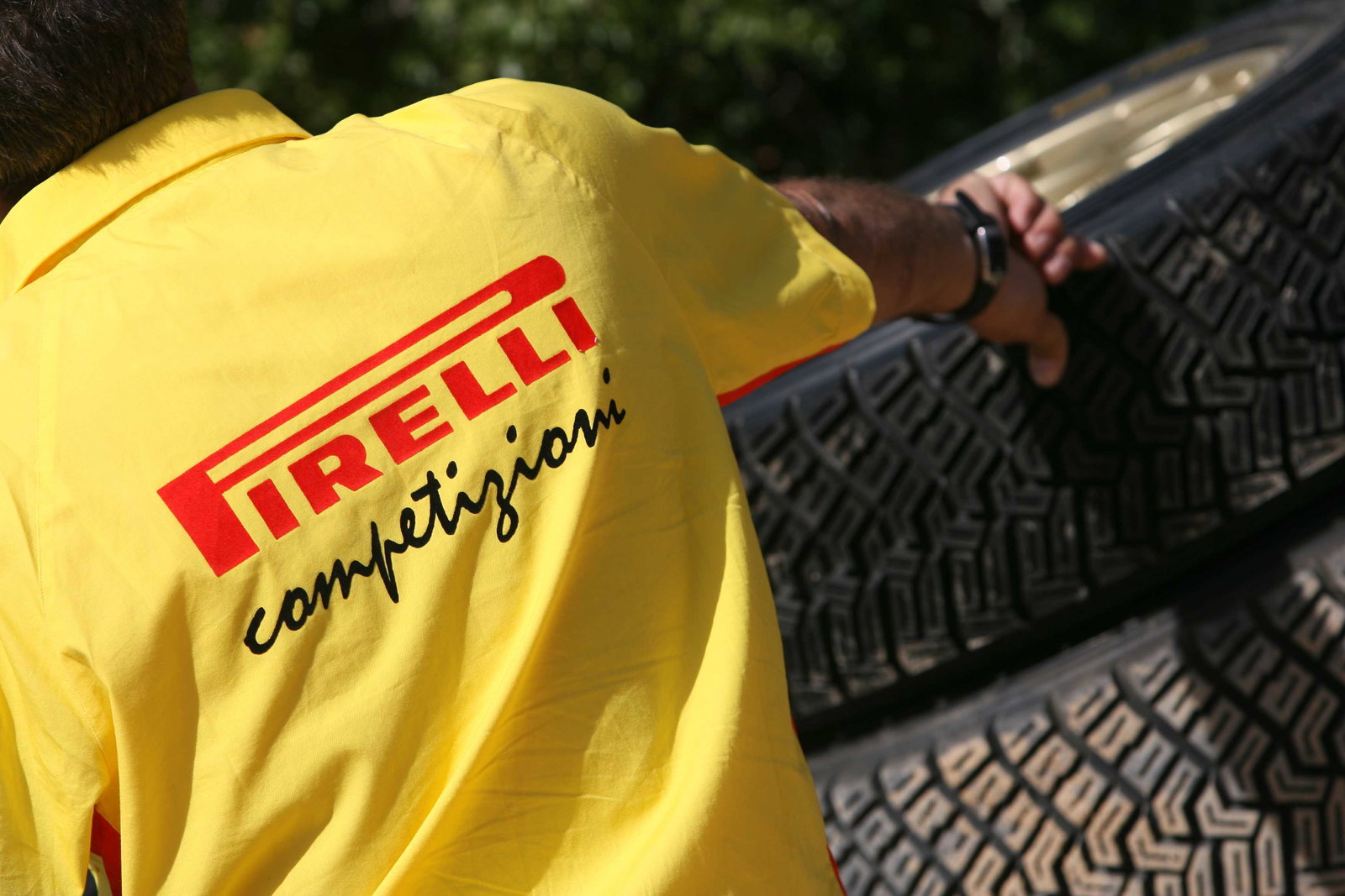 Pirelli tyre engineer
