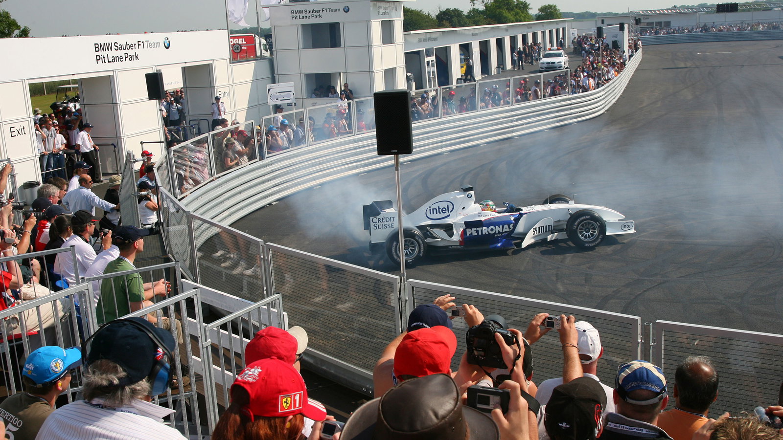 09.06.2006 Silverstone, England, . Andy Priaulx, GBR, in the BMW Pit Lane Theme Park - Formula 1 Wor