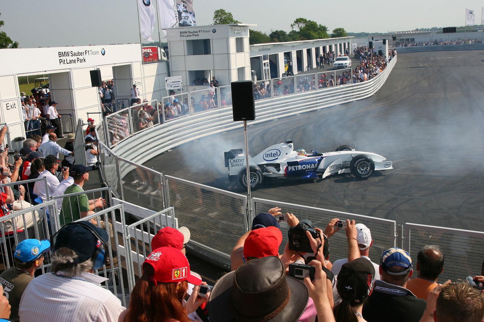 09.06.2006 Silverstone, England, . Andy Priaulx, GBR, in the BMW Pit Lane Theme Park - Formula 1 Wor