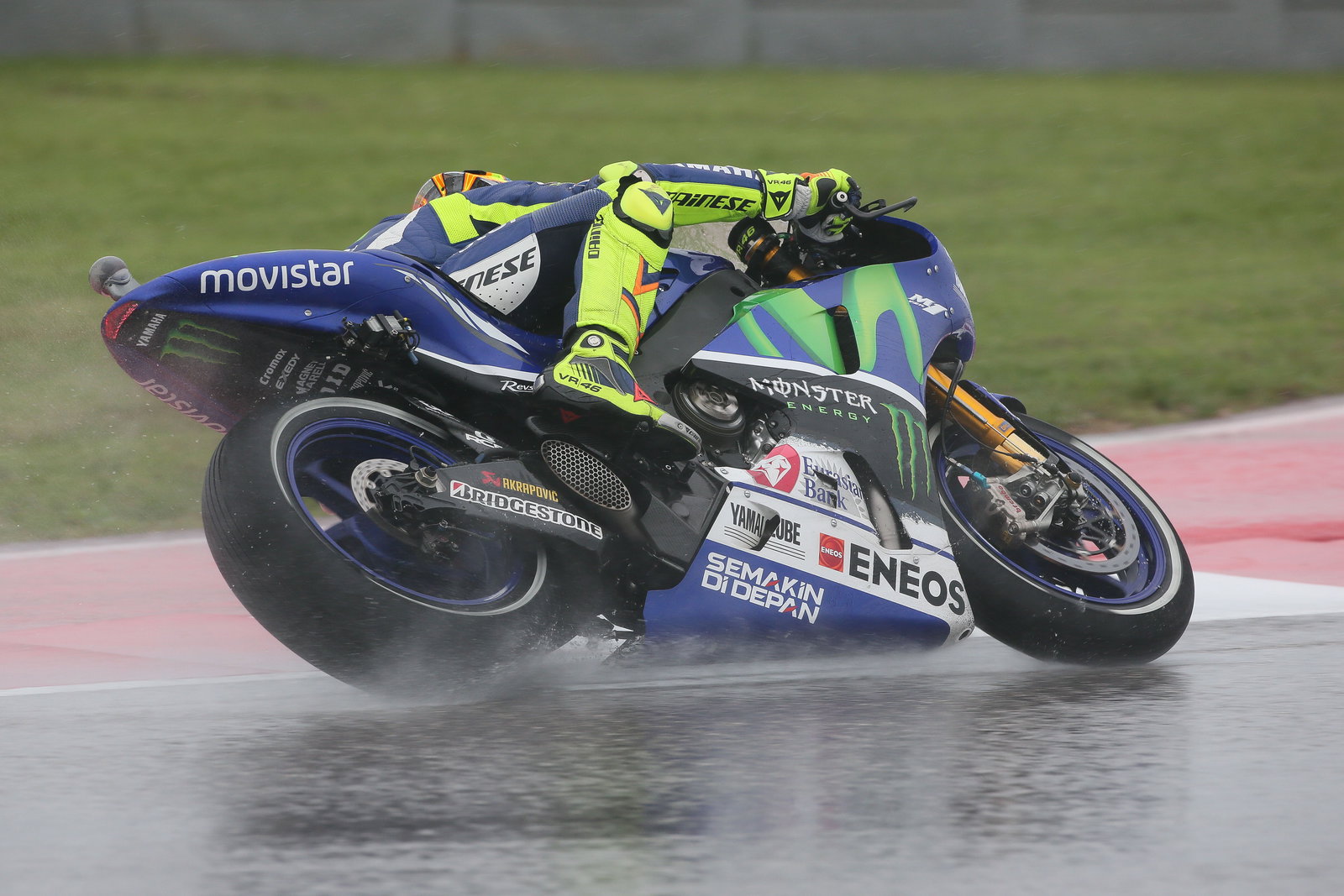 MotoGP Silverstone: Rossi wins dramatic wet British GP