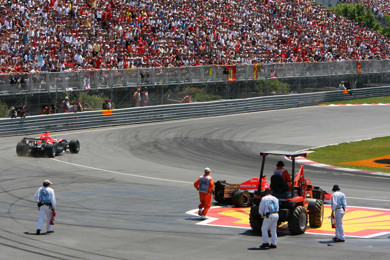 25.06.2006 Montreal, Canada, Christijan Albers (NED), Midland MF1 Racing, Tiago Monteiro (POR), Midl