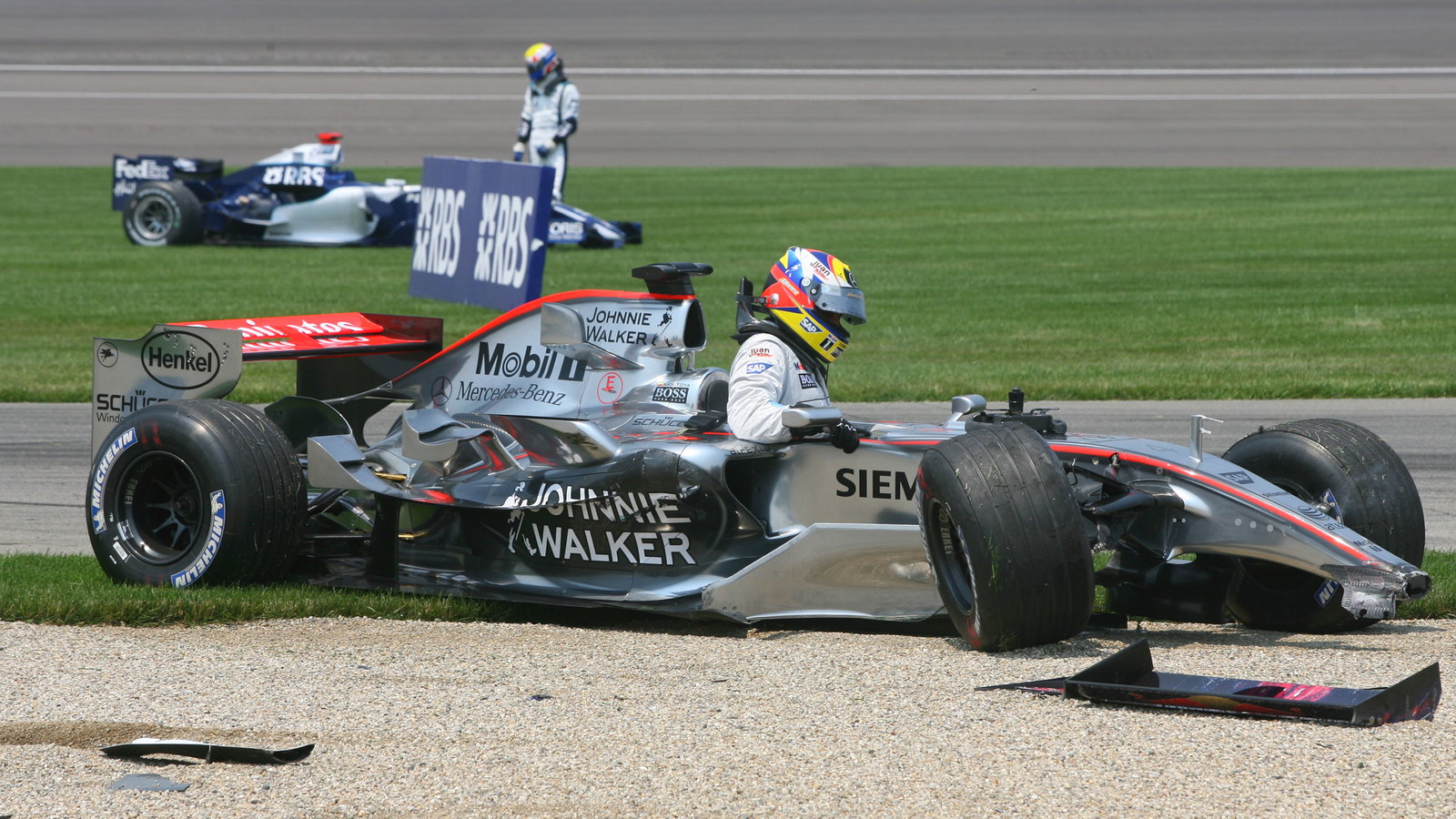 02.07.2006 Indianapolis, USA, Juan-Pablo Montoya (COL), Juan Pablo, McLaren Mercedes, MP4-21 and Mar