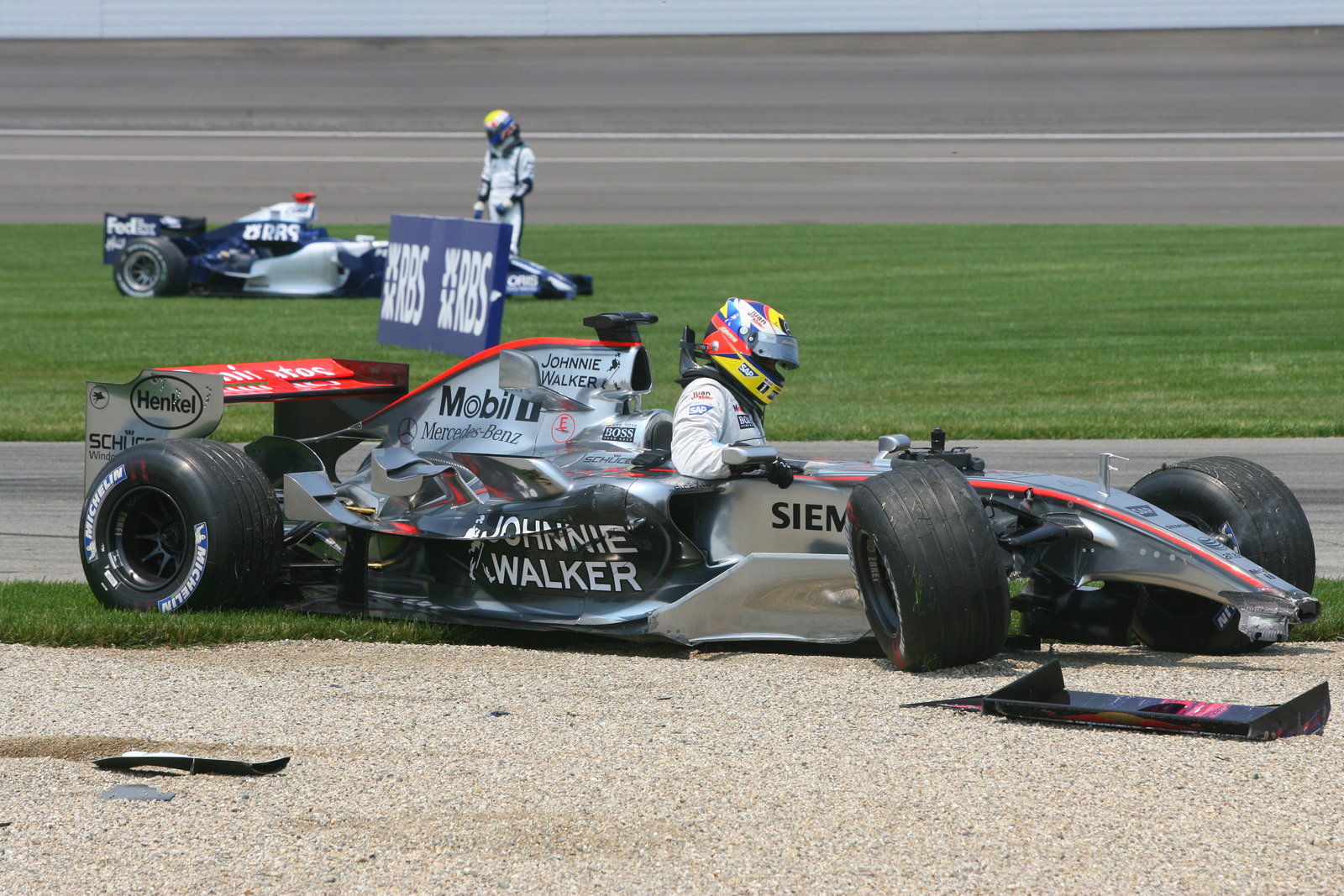 02.07.2006 Indianapolis, USA, Juan-Pablo Montoya (COL), Juan Pablo, McLaren Mercedes, MP4-21 and Mar