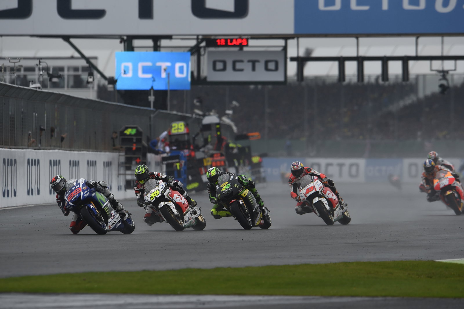 MotoGP Silverstone: Rossi wins dramatic wet British GP