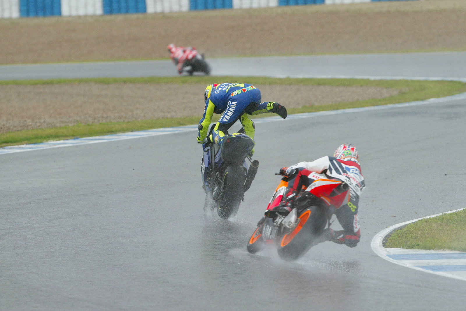 Rossi Highside, Spanish MotoGP Race, 2004