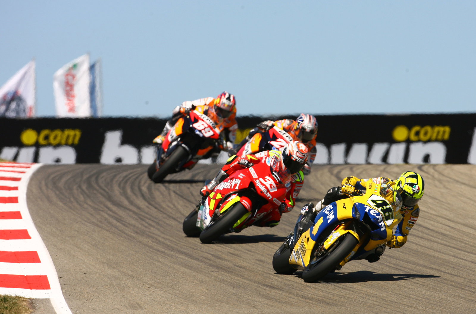 Rossi, Melandri, Pedrosa, Hayden, German MotoGP, 2006
