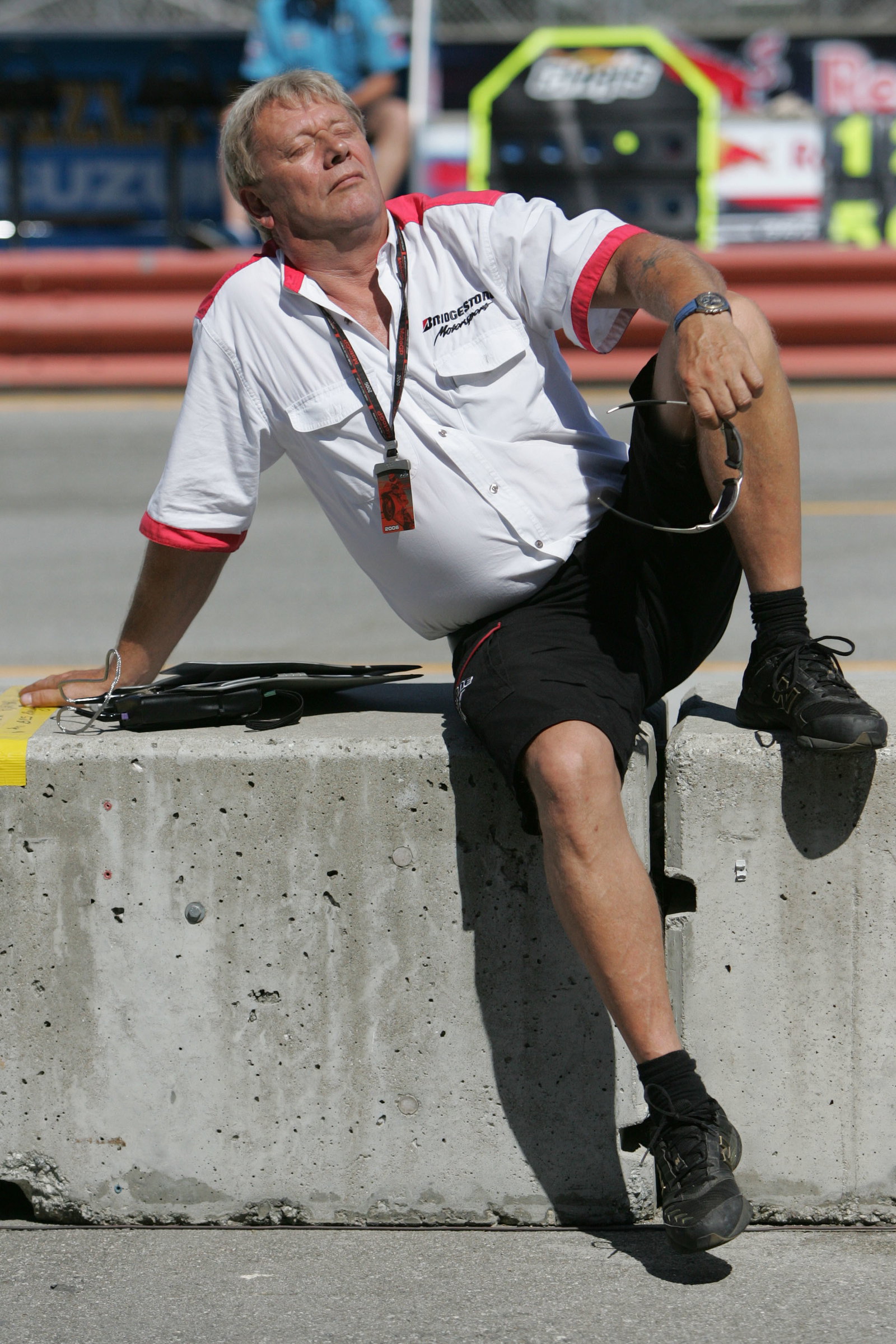 Bridgestone technician, US MotoGP 2006